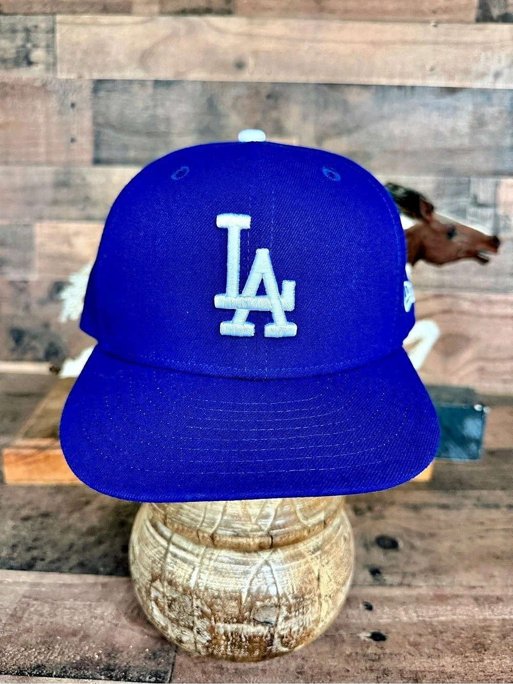 New Era Los Angeles Dodgers 9FIFTY Dodgers Blue Snapback Like New Size 7 5/8